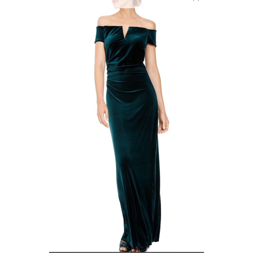 Velvet Emerald Green Gown